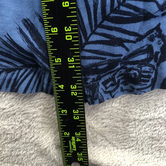 Harley-Davidson Mens Hawaiian Shirt Large Short Sleeve Blue Casual Moto Leaf Y2K - Picture 5 of 14